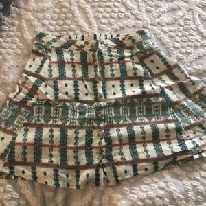 LA Hearts High Waisted Button up Skirt